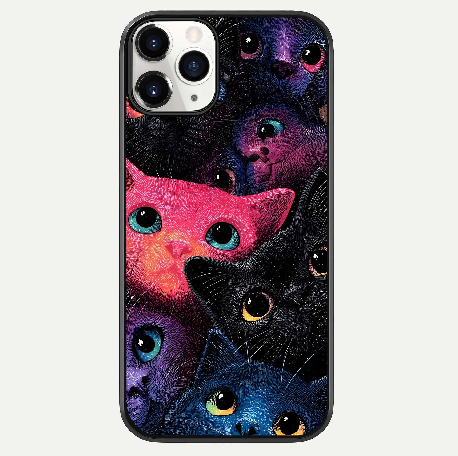 Cosmic Cats Dreams Glass Case For iPhone 11 Pro by Custom World