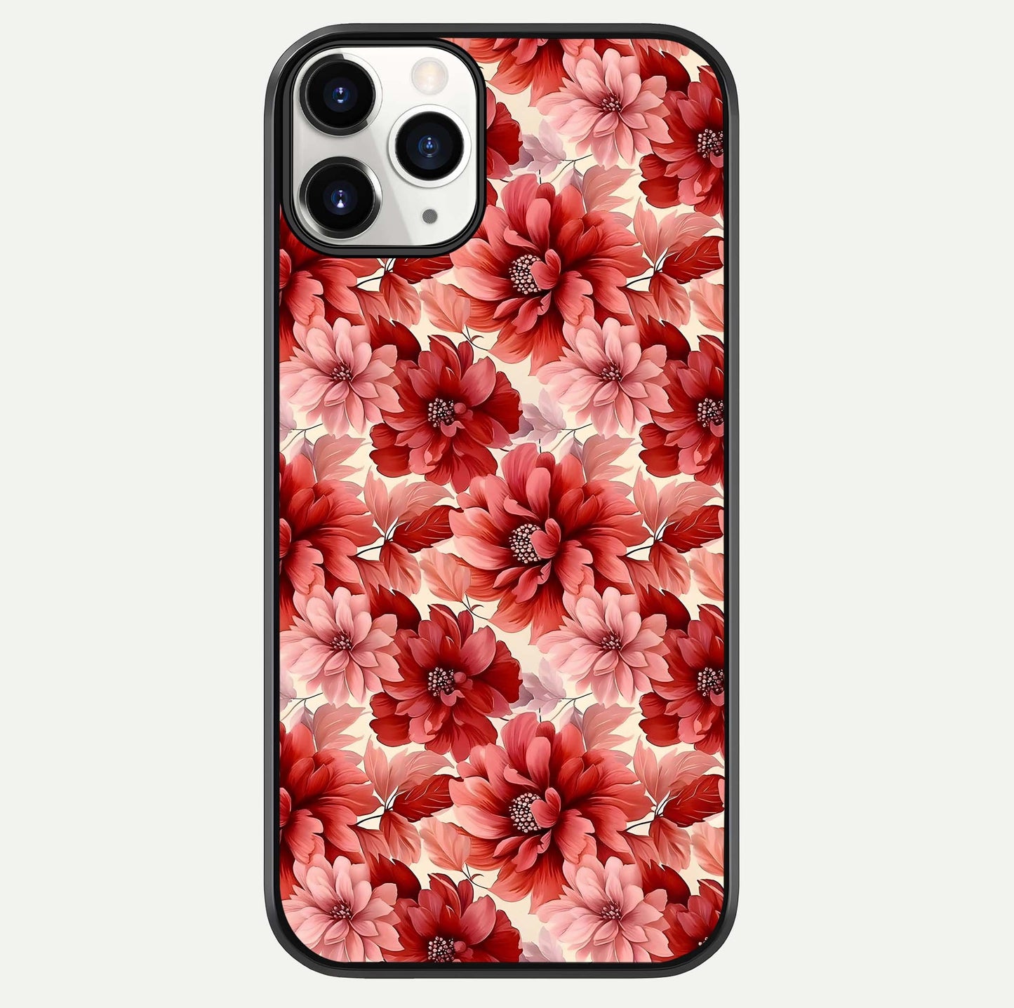 Crimson Love Petals Glass Case For iPhone 11 Pro by Custom World