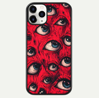 Crimson Watch Eyes Glass Case For iPhone 11 Pro by Custom World