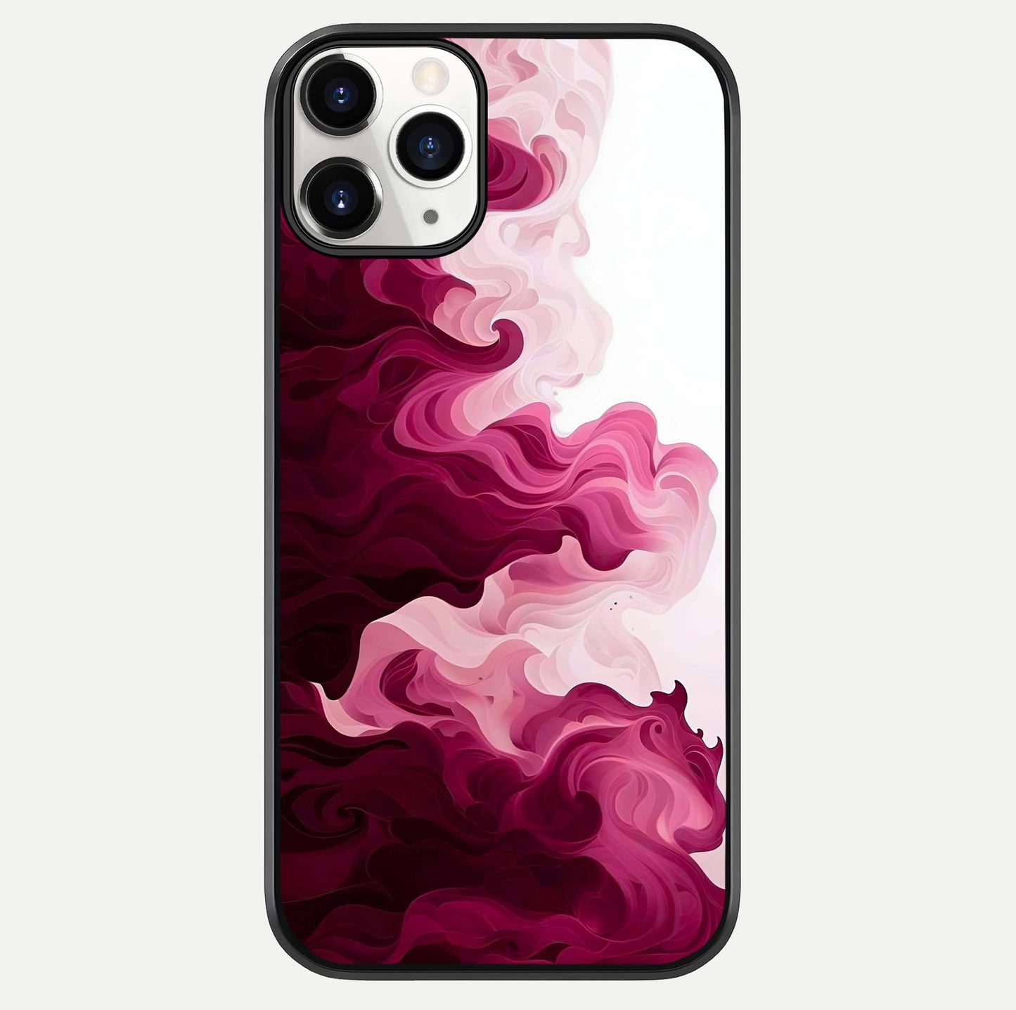 Crimson Wave Flow Glass Case For iPhone 11 Pro by Custom World