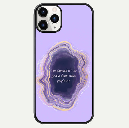 Damned People Quote Glass Case For iPhone 11 Pro by Custom World