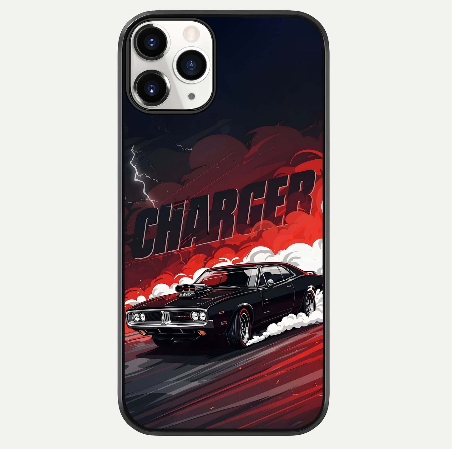 Dark Charger Fury Glass Case For iPhone 11 Pro by Custom World