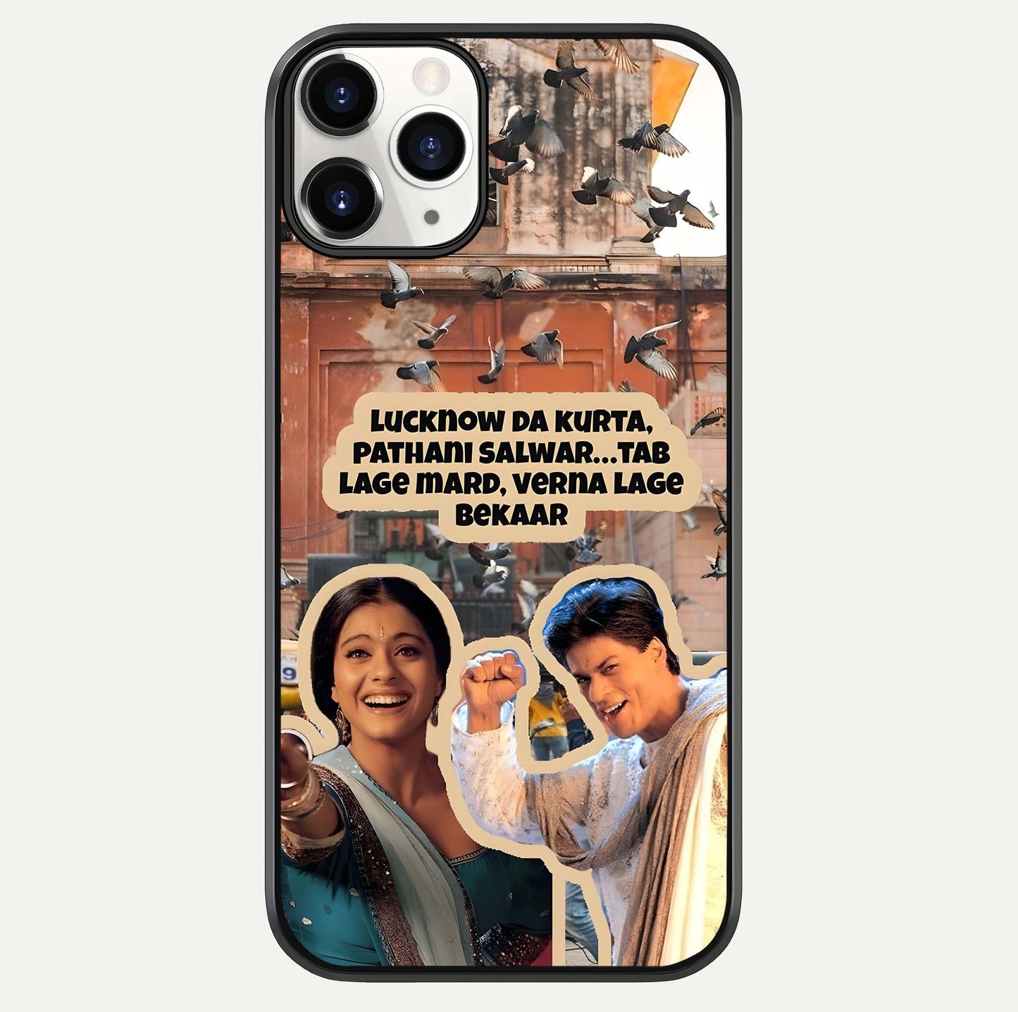 Desi Retro Vibes Glass Case For iPhone 11 Pro by Custom World