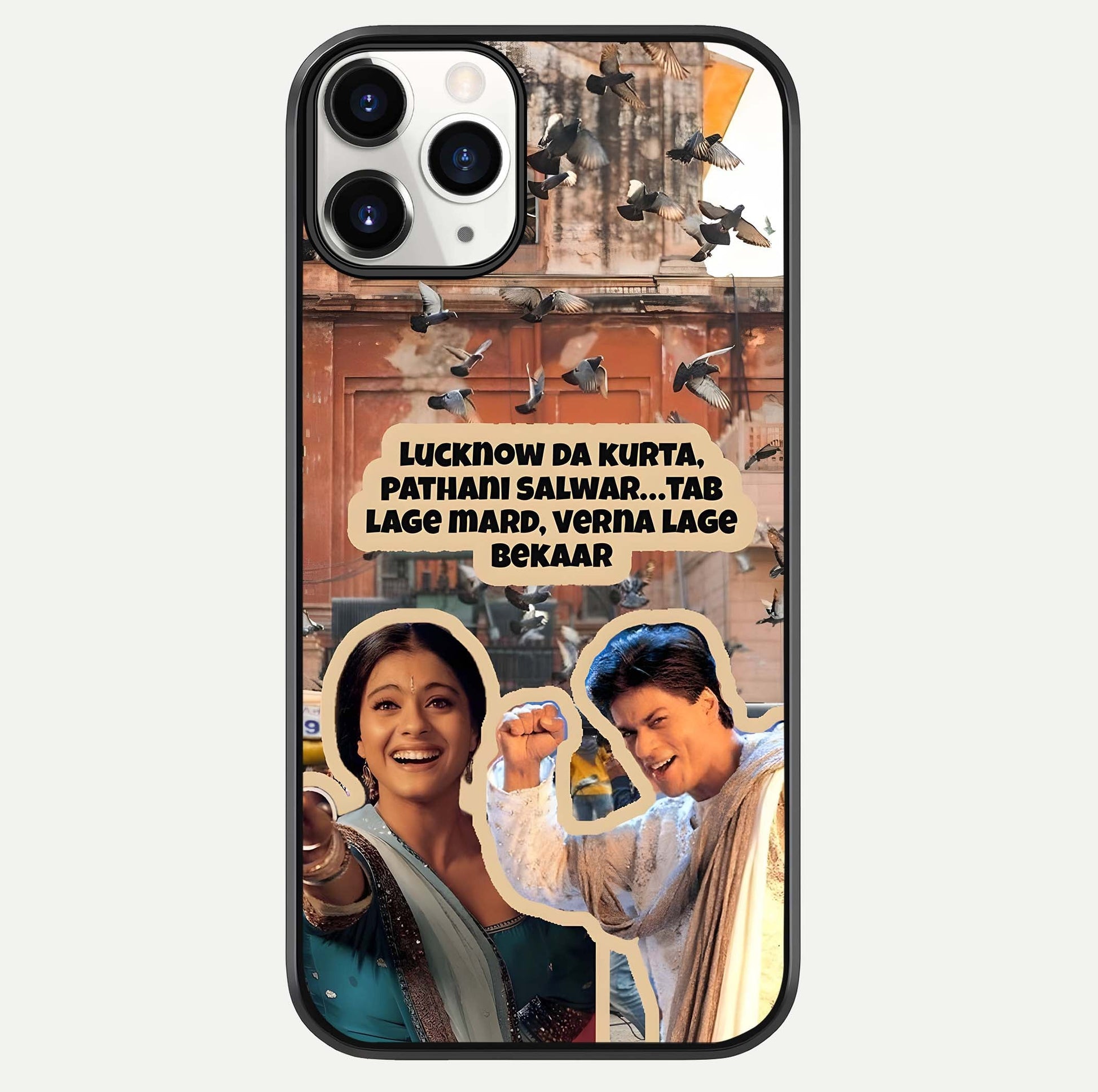 Desi Retro Vibes Glass Case For iPhone 11 Pro by Custom World