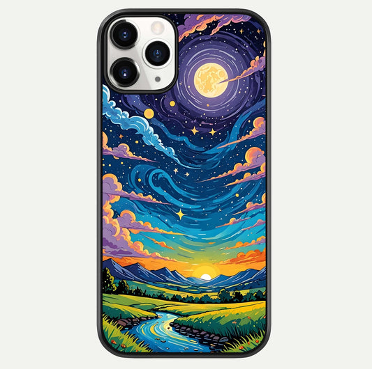 Dreamy Night Landscape Glass Case For iPhone 11 Pro by Custom World