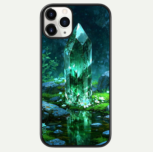 Emerald Light Crystal Glass Case For iPhone 11 Pro by Custom World