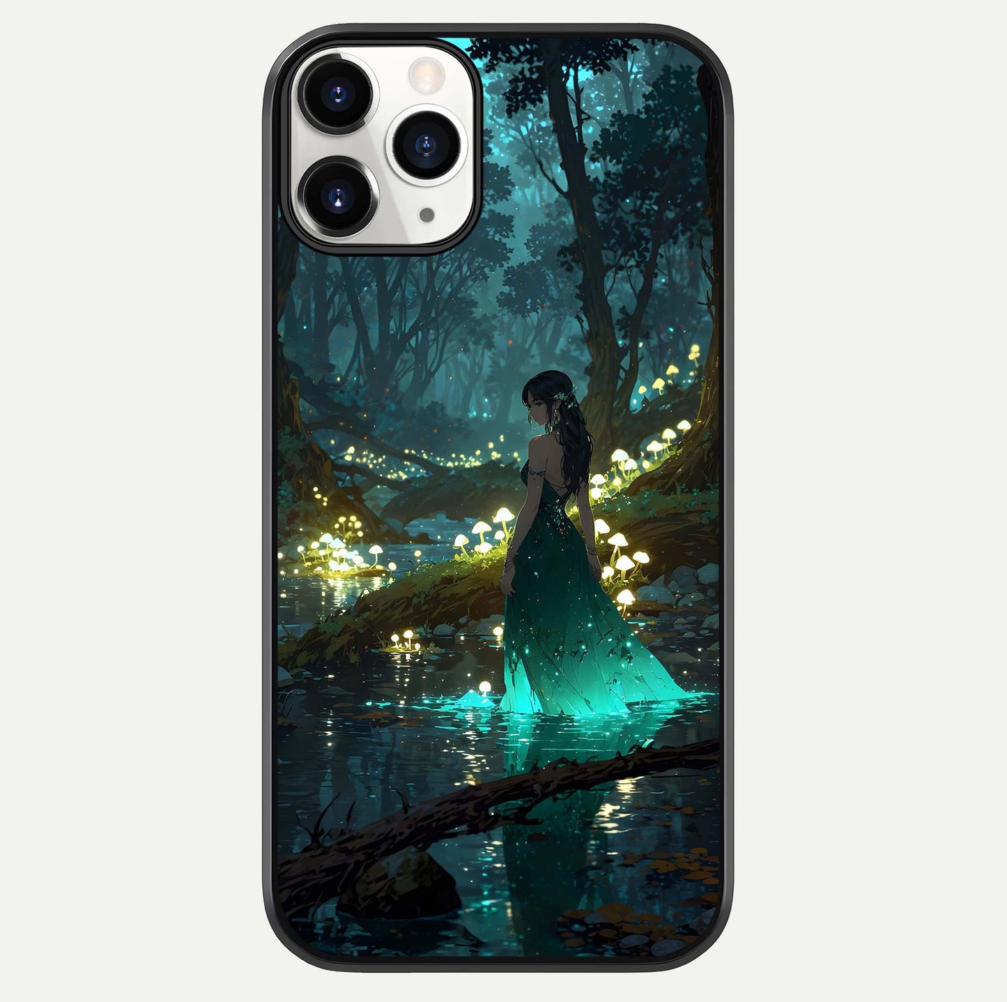 Enchanted Forest Glow Glass Case For iPhone 11 Pro by Custom World