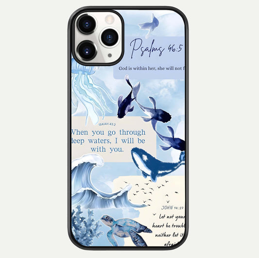 Faithful Ocean Promise Glass Case For iPhone 11 Pro by Custom World