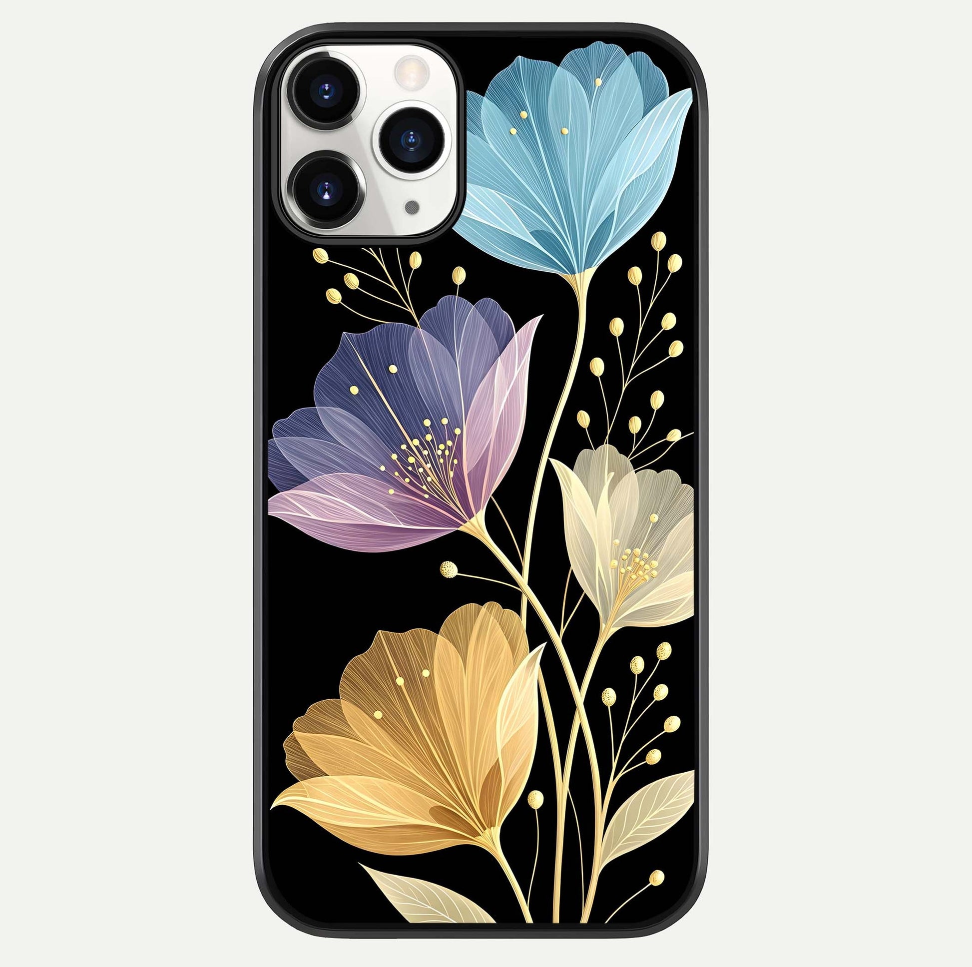 Flower Bloom Glow Glass Case For iPhone 11 Pro by Custom World