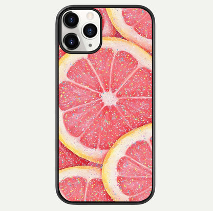 Glitter Grapefruit Glass Case For iPhone 11 Pro by Custom World