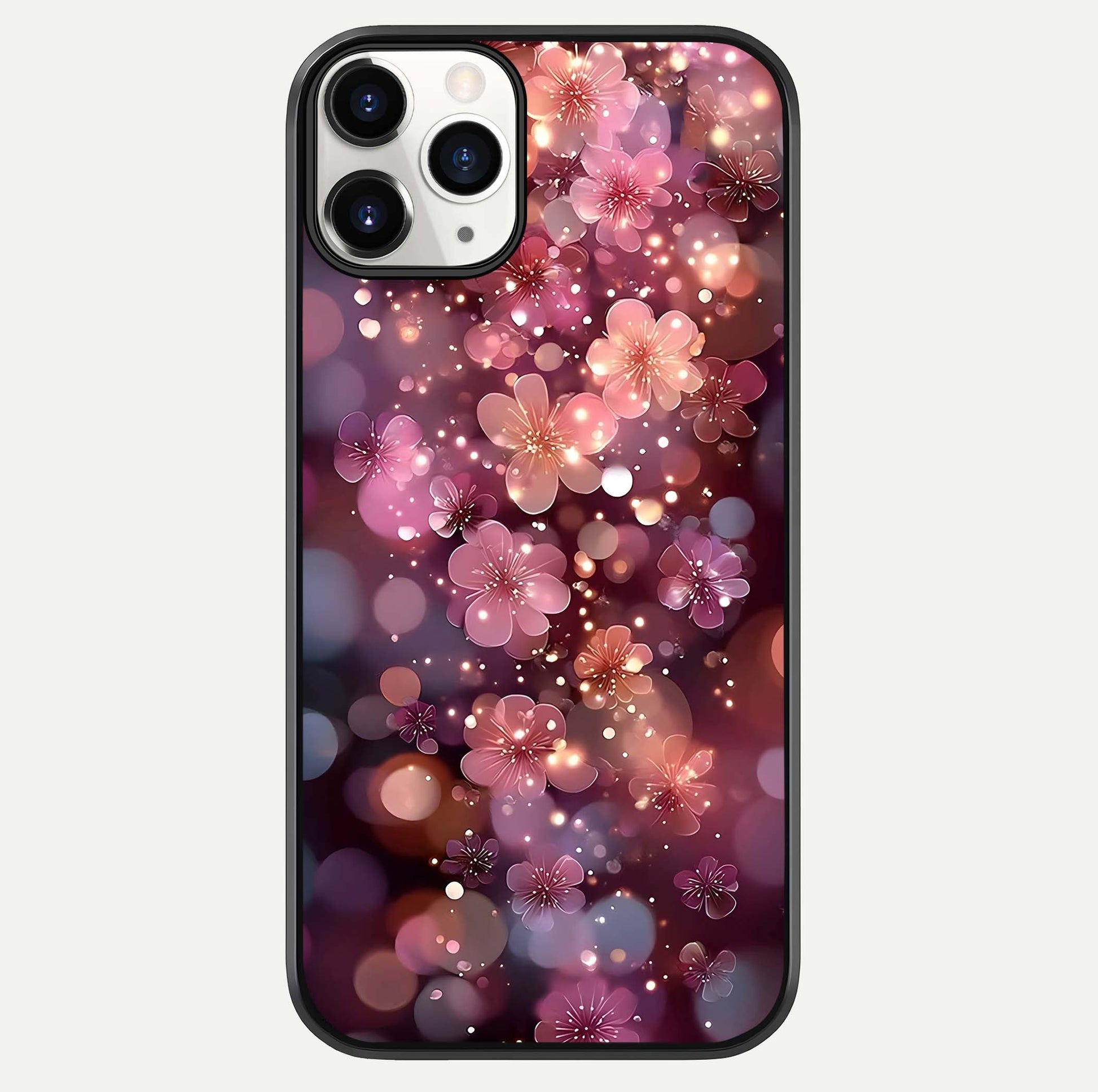 Glowing Petal Bliss Glass Case For iPhone 11 Pro by Custom World