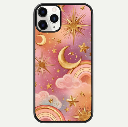 Golden Celestial Dreams Glass Case For iPhone 11 Pro by Custom World