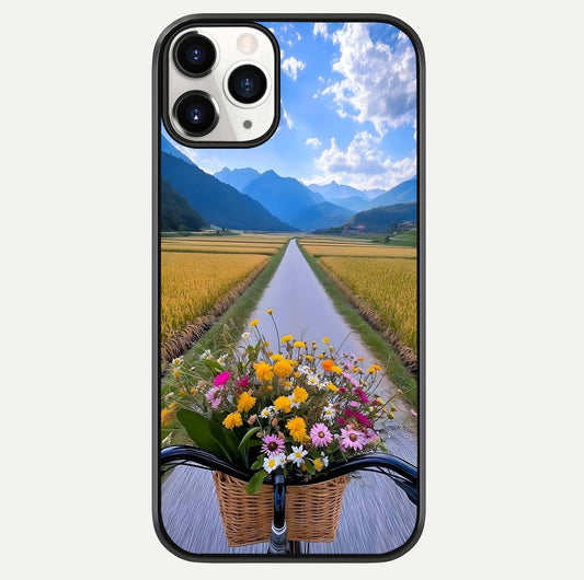 Golden Field Journey Glass Case For iPhone 11 Pro by Custom World