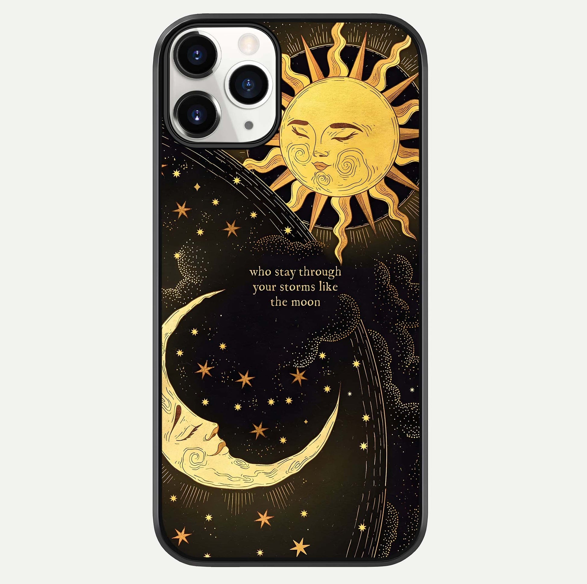 Golden Lunar Love Glass Case For iPhone 11 Pro by Custom World