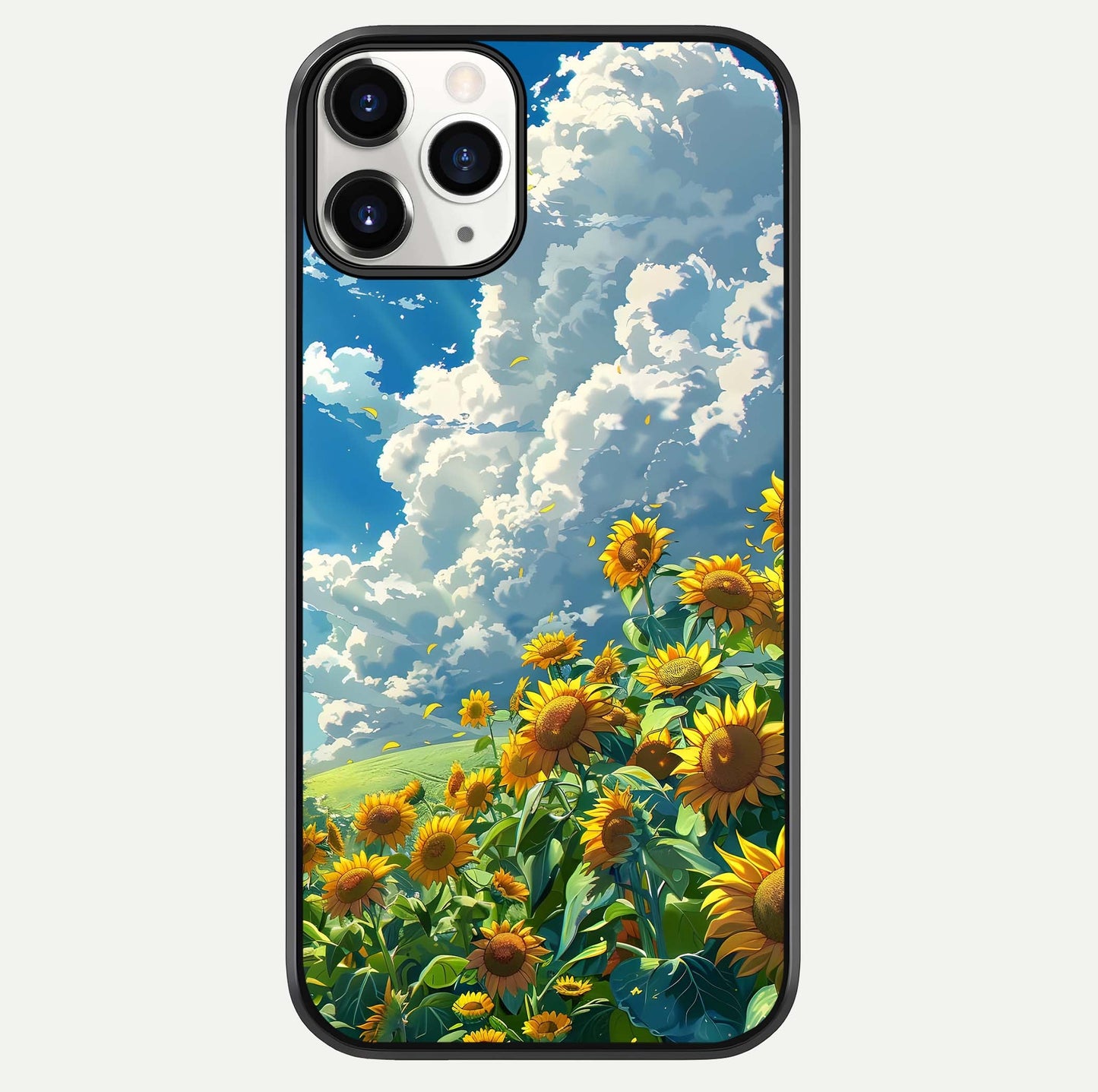 Golden Sun Glory Glass Case For iPhone 11 Pro by Custom World