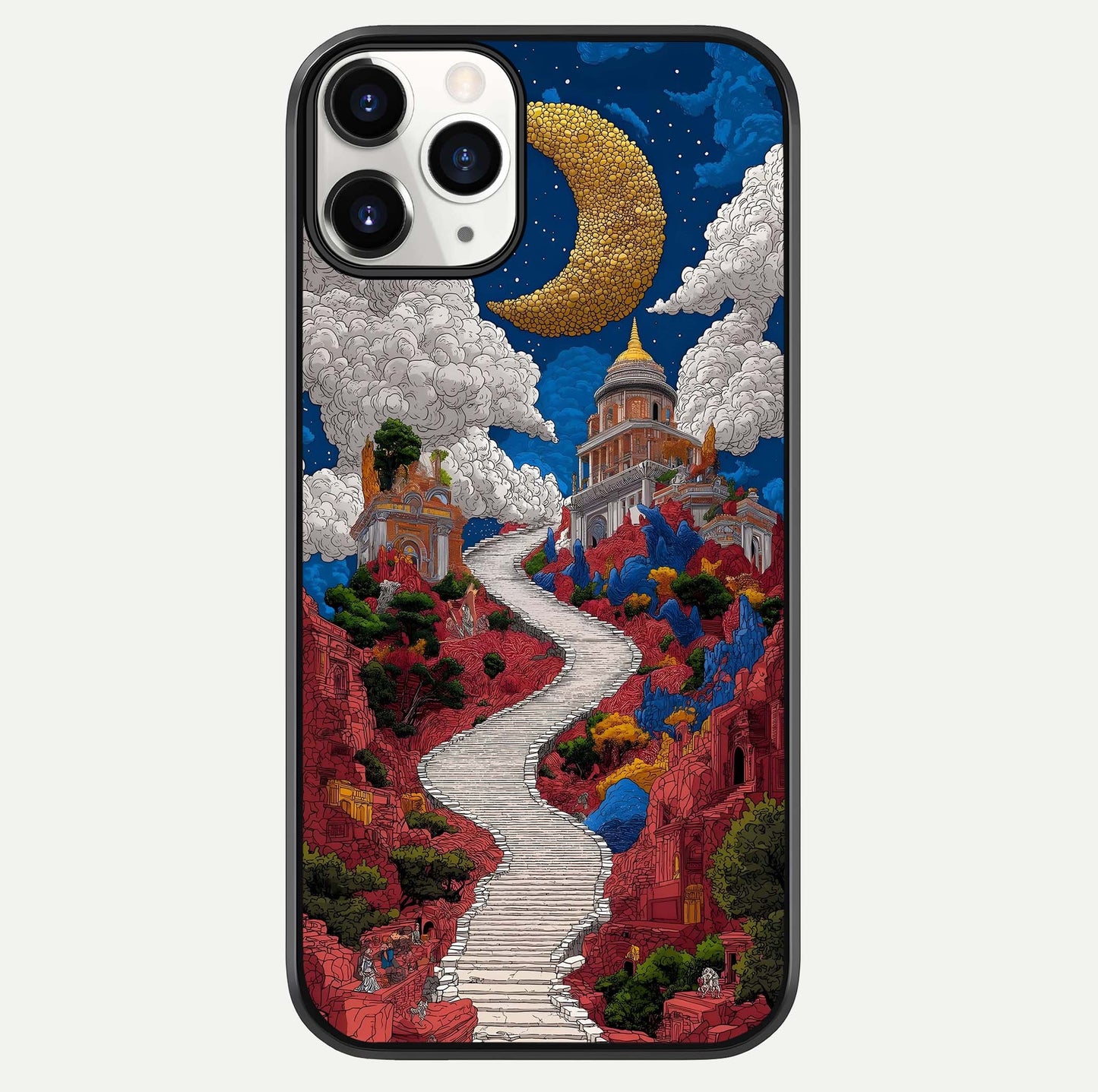 Heavenly Moon Path Glass Case For iPhone 11 Pro by Custom World