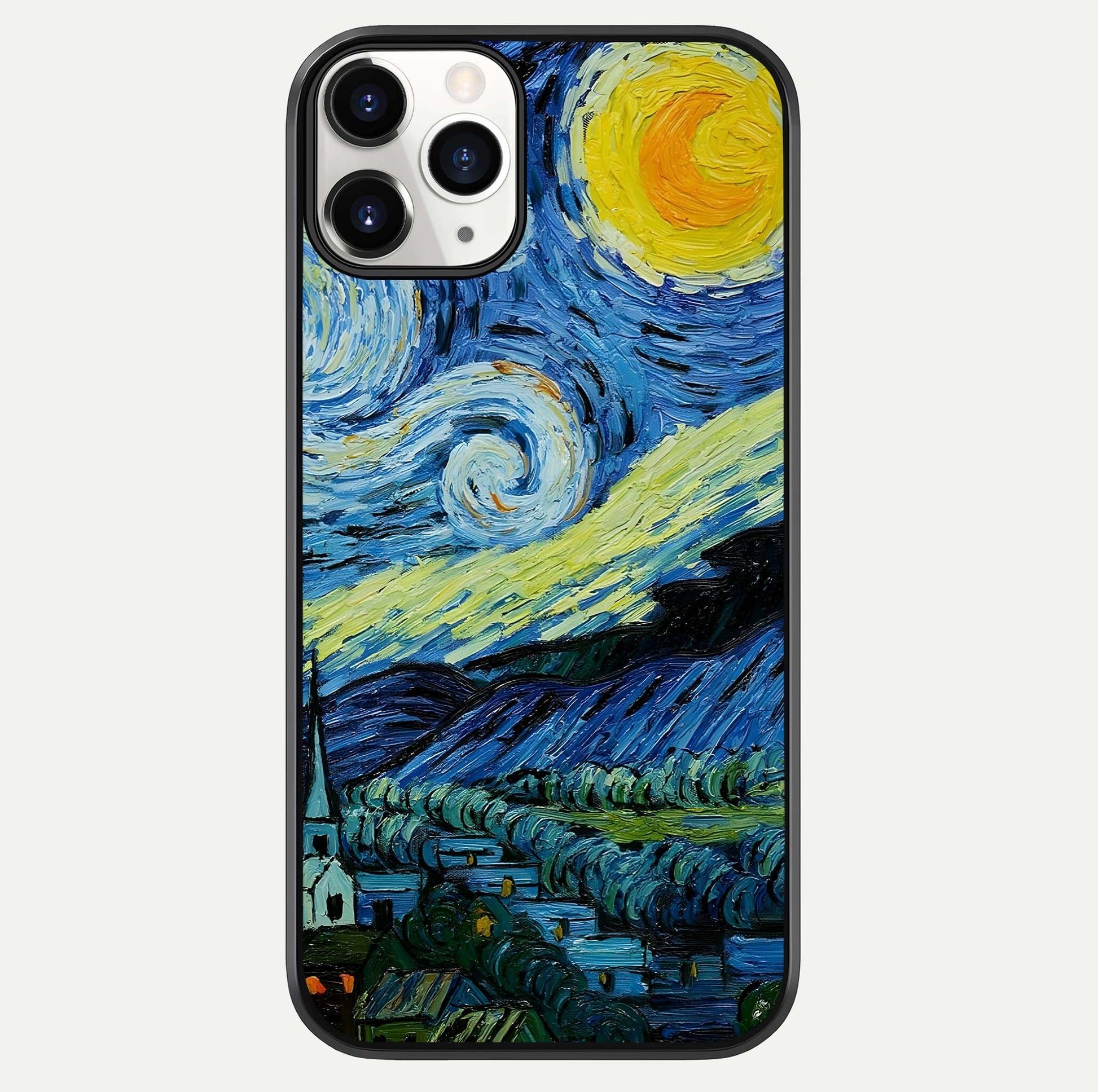 Inspired Van Gogh Art Glass Case For iPhone 11 Pro by Custom World