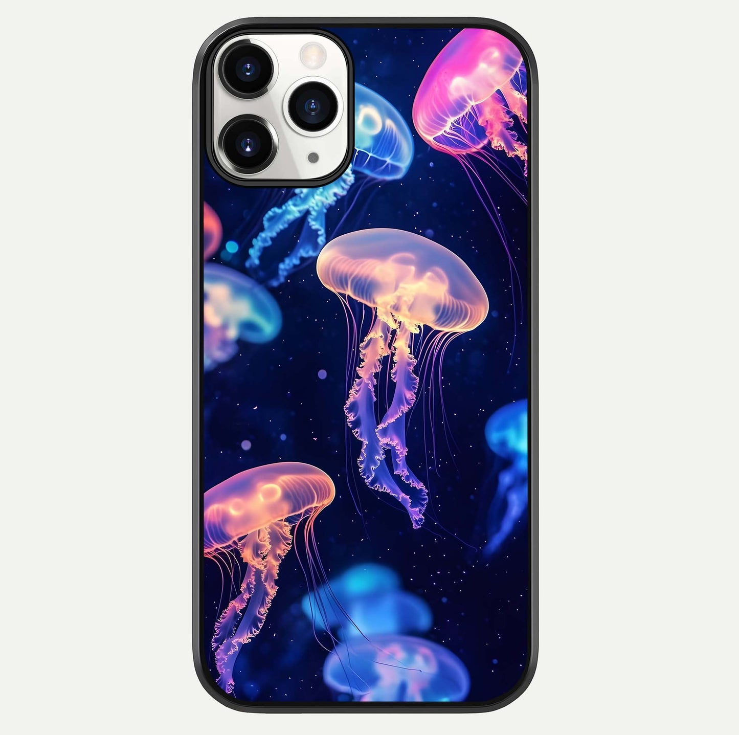 Jellyfish Pattern Glass Case For iPhone 11 Pro by Custom World