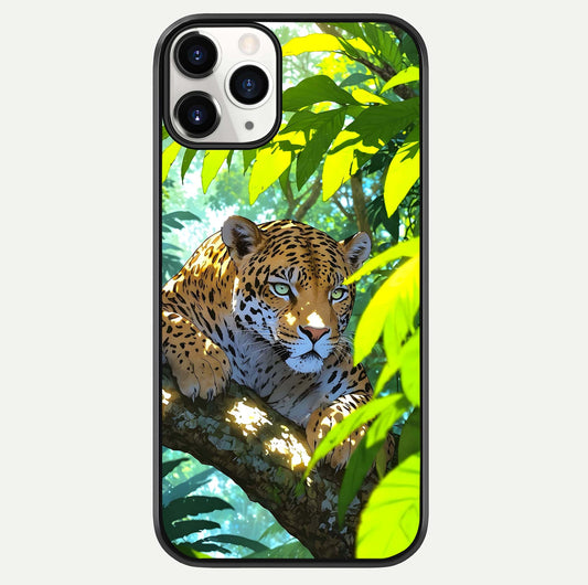 Leopard In Jungle Glass Case For iPhone 11 Pro by Custom World