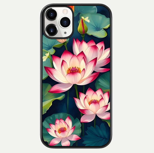Lotus Dream Serenity Glass Case For iPhone 11 Pro by Custom World