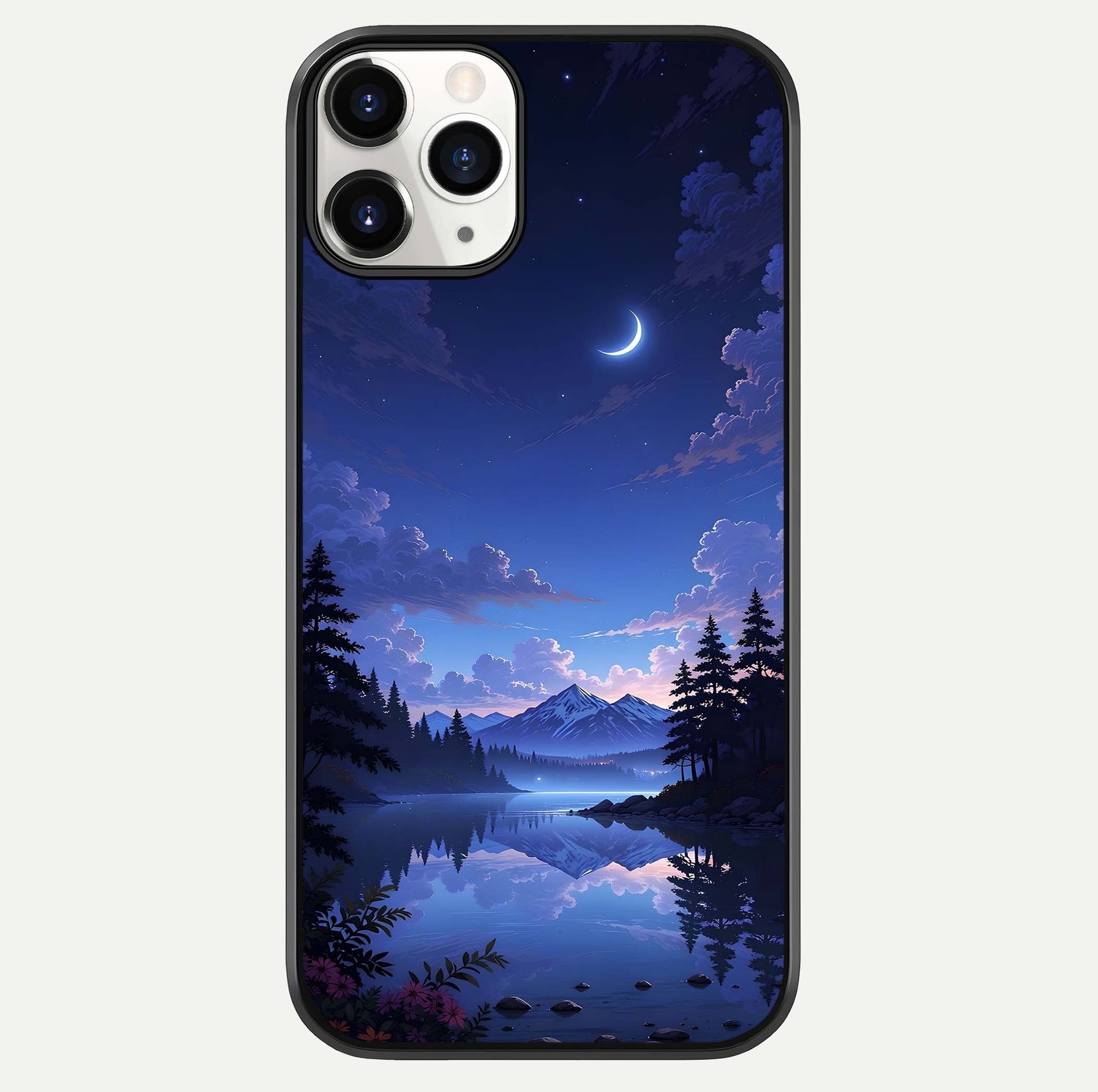 Midnight Lake Peace Glass Case For iPhone 11 Pro by Custom World
