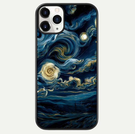 Midnight Sky Whirl Glass Case For iPhone 11 Pro by Custom World