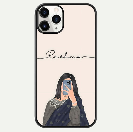 Mirror Mood Muse With Custom Name Glass Case For iPhone 11 Pro by Custom World
