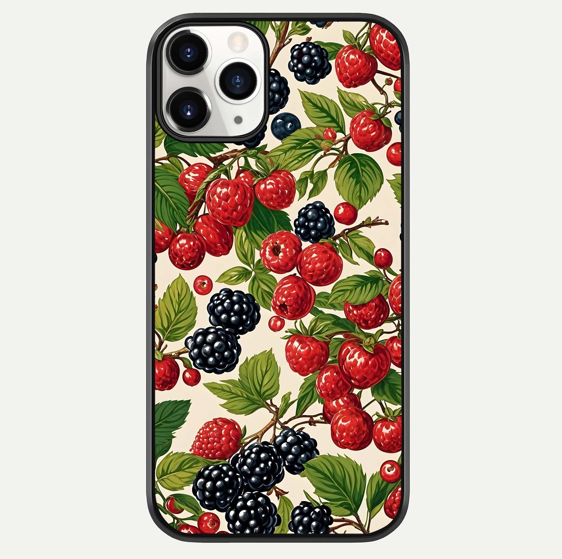 Mixed Berry Collage Glass Case For iPhone 11 Pro by Custom World