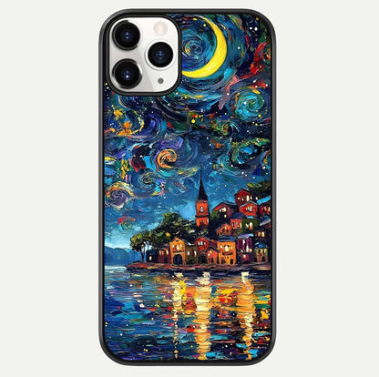 Moonlight Harbor Glow Glass Case For iPhone 11 Pro by Custom World