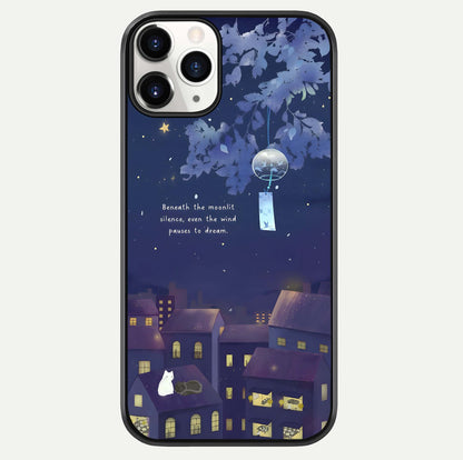 Moonlit Cat Silence Glass Case For iPhone 11 Pro by Custom World