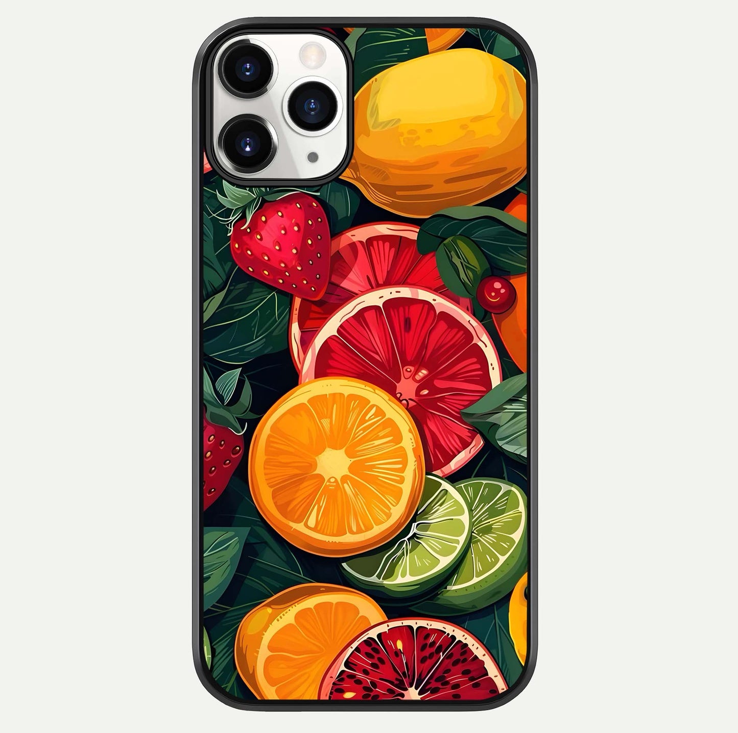 Multiple Fruits Glass Case For iPhone 11 Pro by Custom World