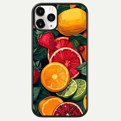 Multiple Fruits Glass Case For iPhone 11 Pro by Custom World