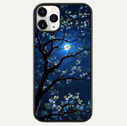 Mystic Floral Night Glass Case For iPhone 11 Pro by Custom World
