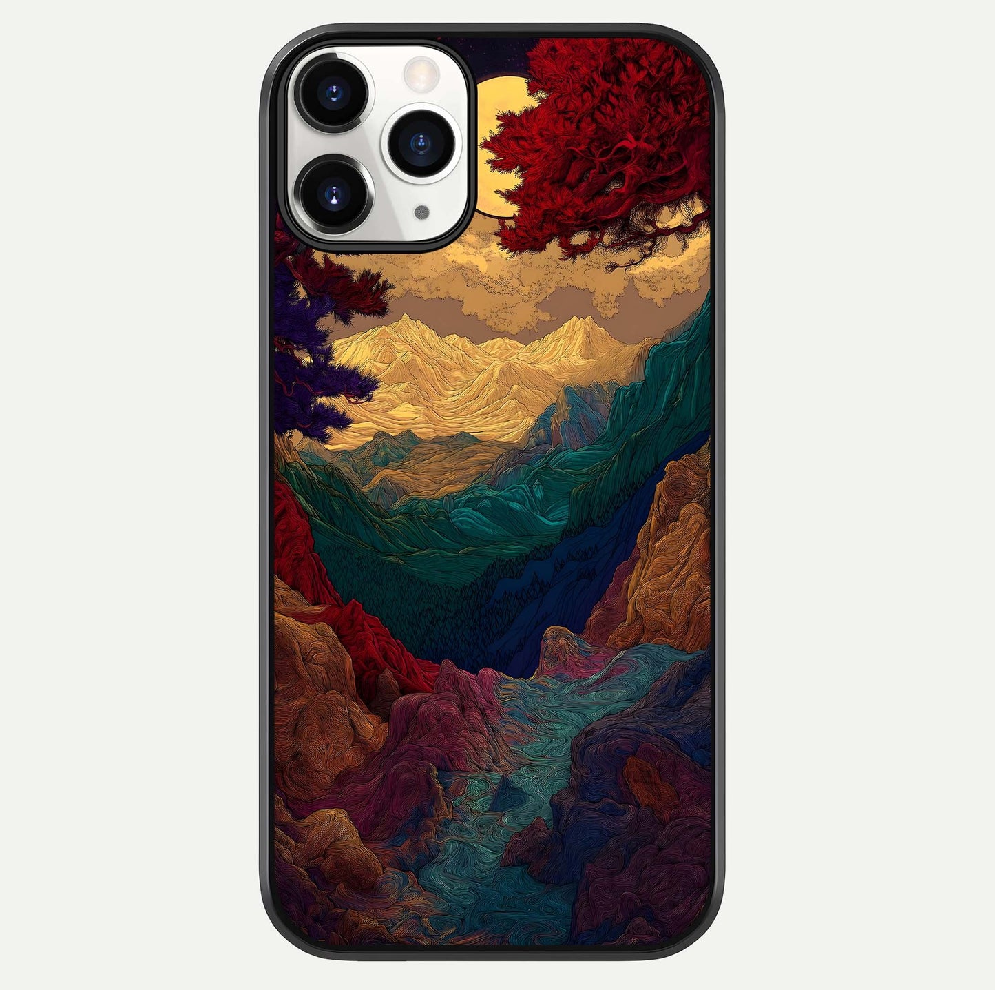 Mystic Valley Light Glass Case For iPhone 11 Pro by Custom World