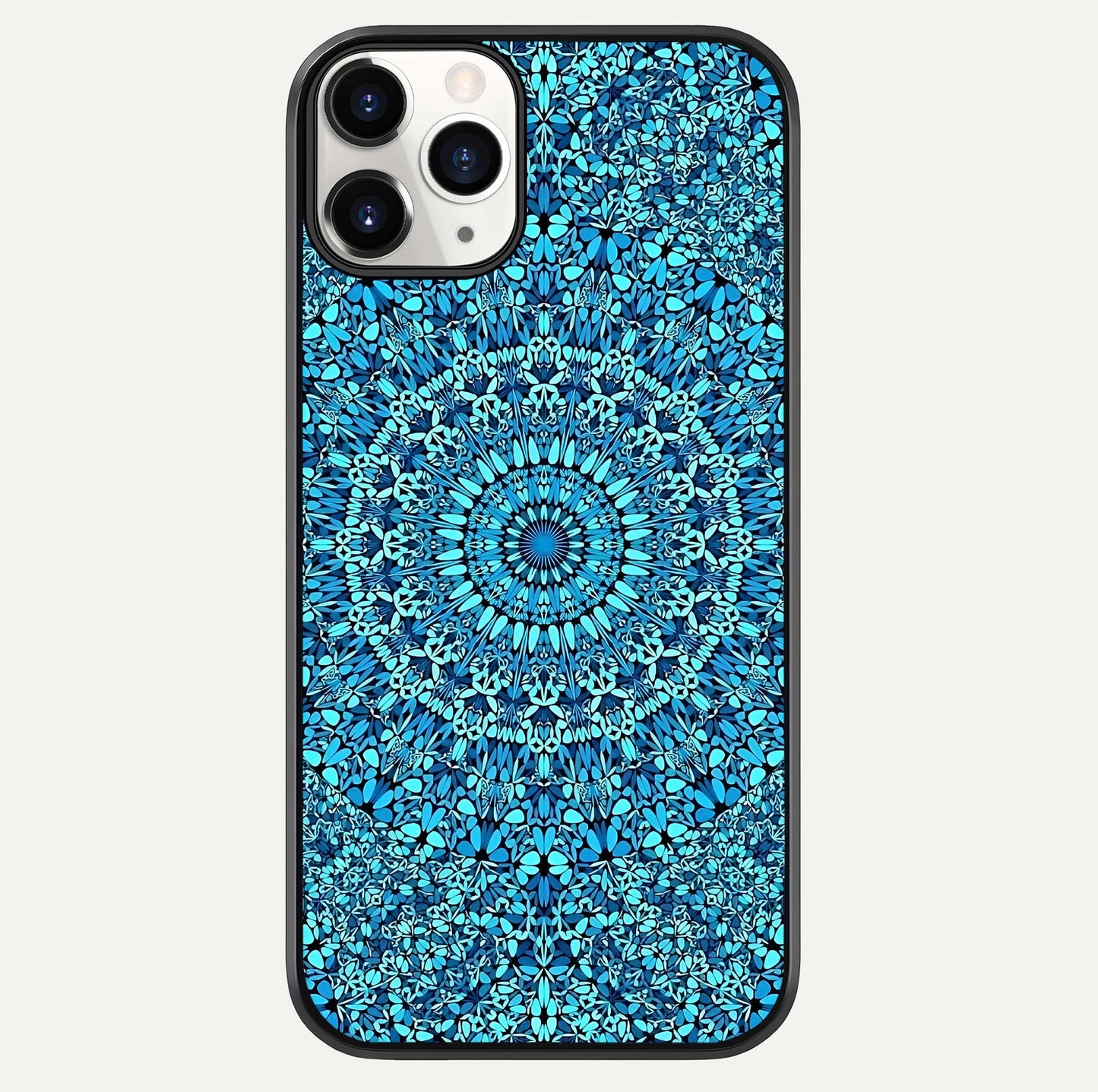 Ocean Bloom Mandala Glass Case For iPhone 11 Pro by Custom World