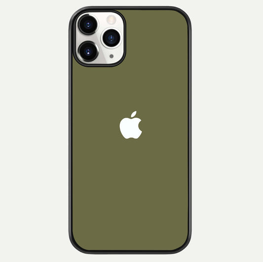 Olive Matte Essence Glass Case For iPhone 11 Pro by Custom World