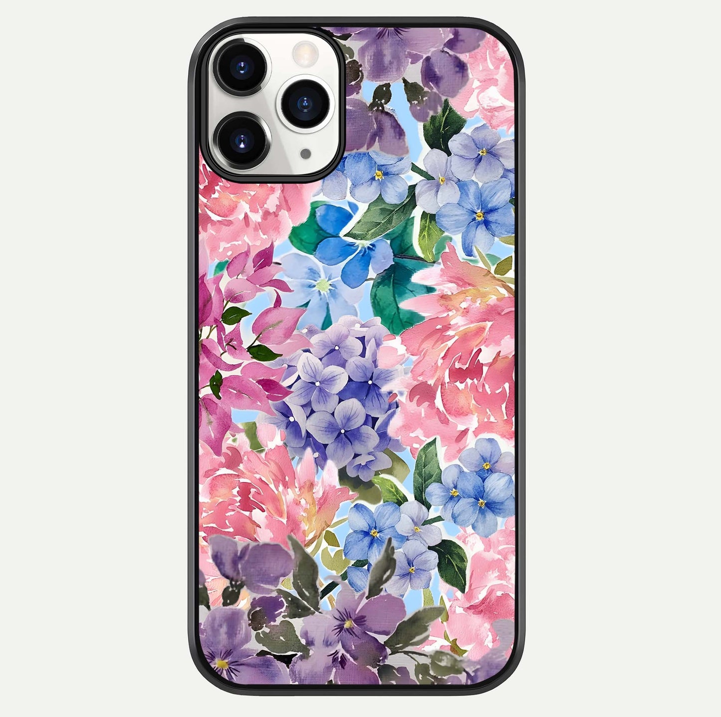 Pastel Floral Mix Glass Case For iPhone 11 Pro by Custom World