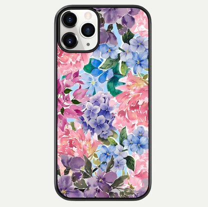 Pastel Floral Mix Glass Case For iPhone 11 Pro by Custom World