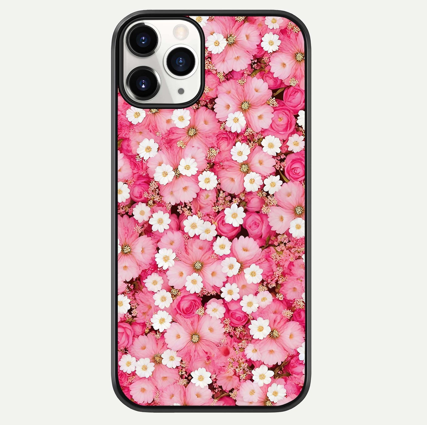 Pink Daisy Bliss Glass Case For iPhone 11 Pro by Custom World
