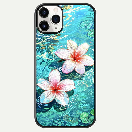 Pink Flowers in Water Glass Case For iPhone 11 Pro by Custom World