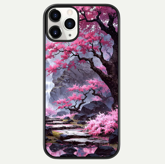 Pinkish Scenery Glass Case For iPhone 11 Pro by Custom World