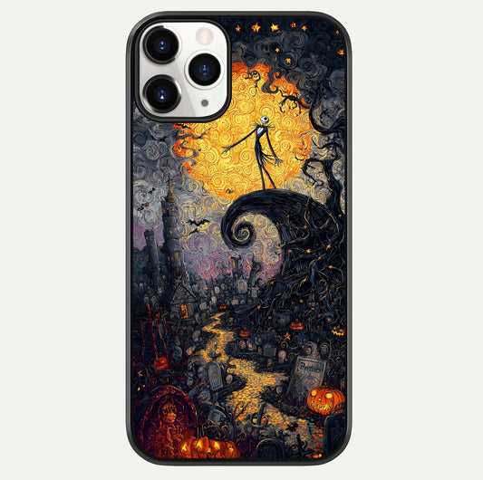 Pumpkin Moon Night Glass Case For iPhone 11 Pro by Custom World