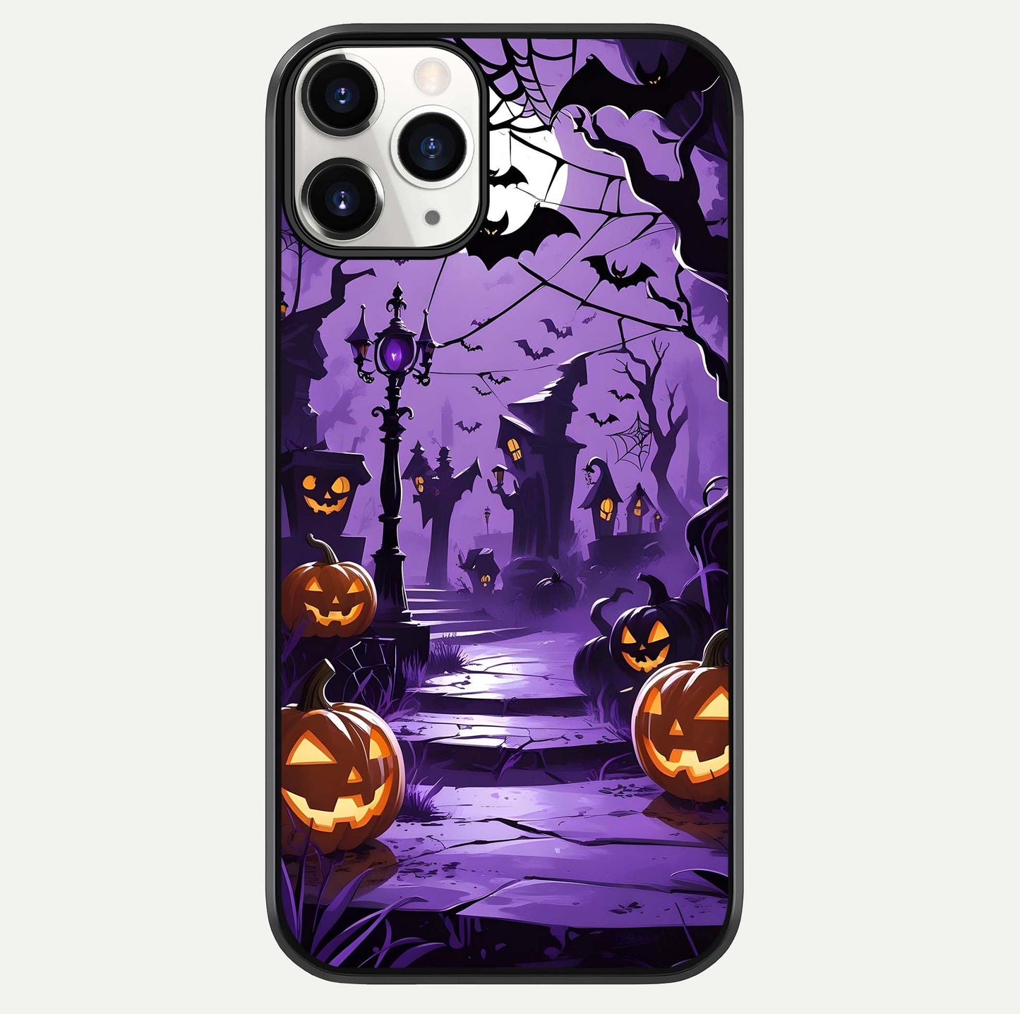 Pumpkin Patch Halloween Glass Case For iPhone 11 Pro by Custom World