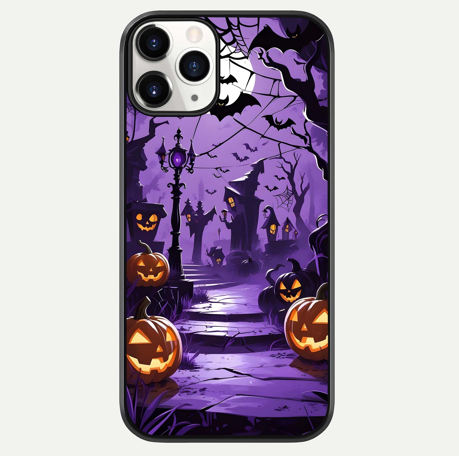 Pumpkin Patch Halloween Glass Case For iPhone 11 Pro by Custom World