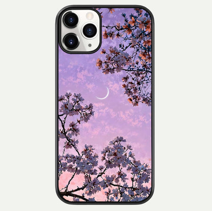 Purple Serenity Moon Glass Case For iPhone 11 Pro by Custom World