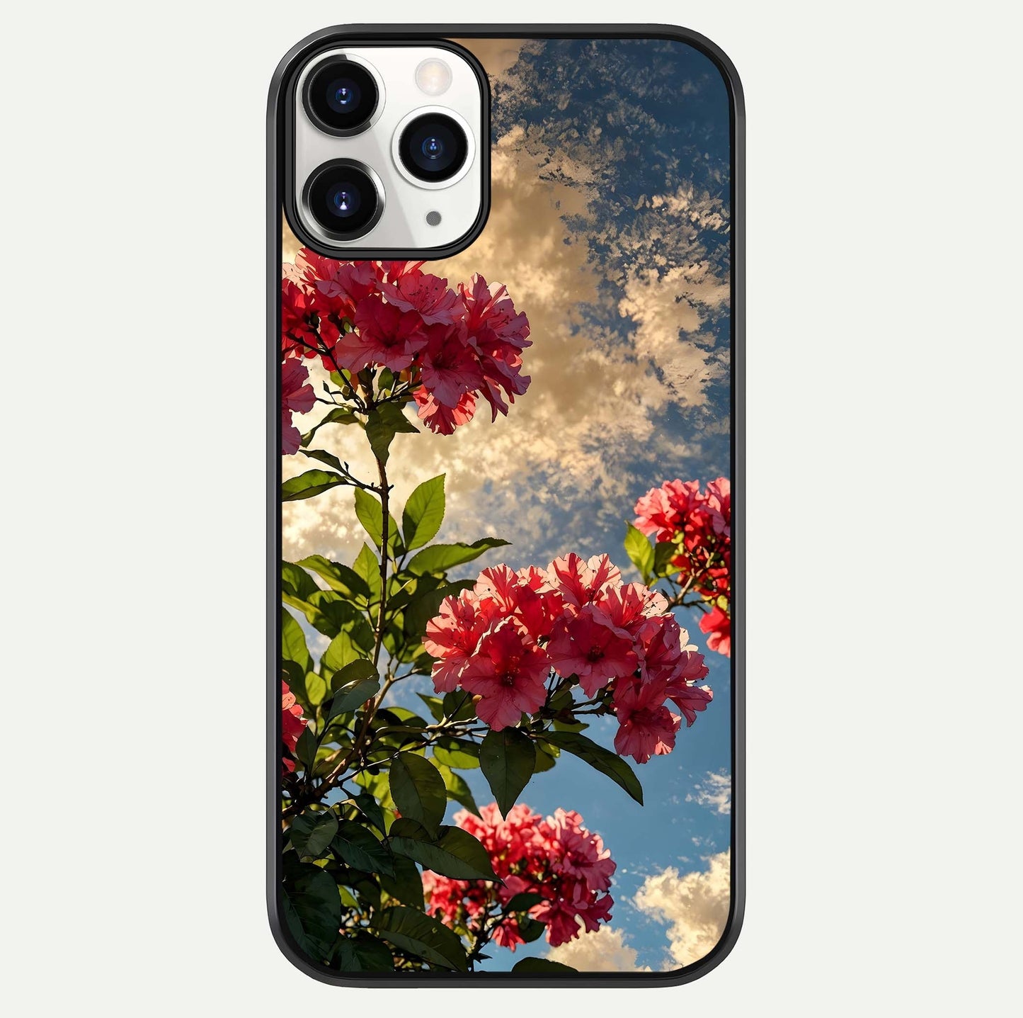 Red Bloom Skies Glass Case For iPhone 11 Pro by Custom World