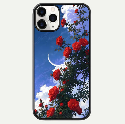 Rose Drift Flowers Glass Case For iPhone 11 Pro by Custom World
