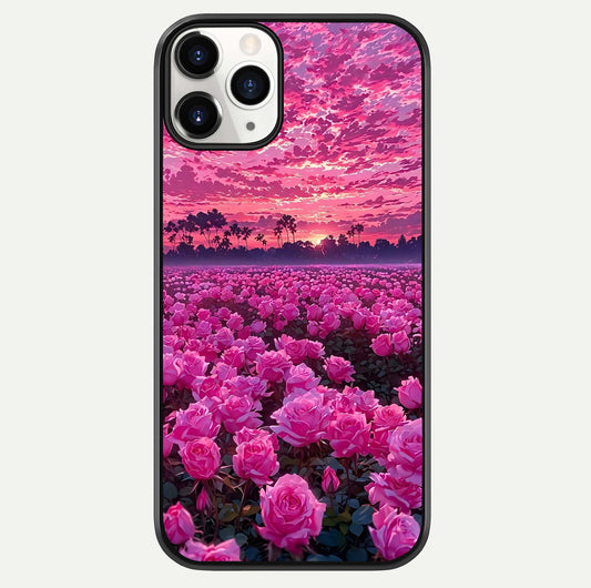 Rose Sunset Valley Glass Case For iPhone 11 Pro by Custom World