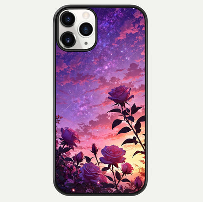 Starlit Rose Twilight Glass Case For iPhone 11 Pro by Custom World