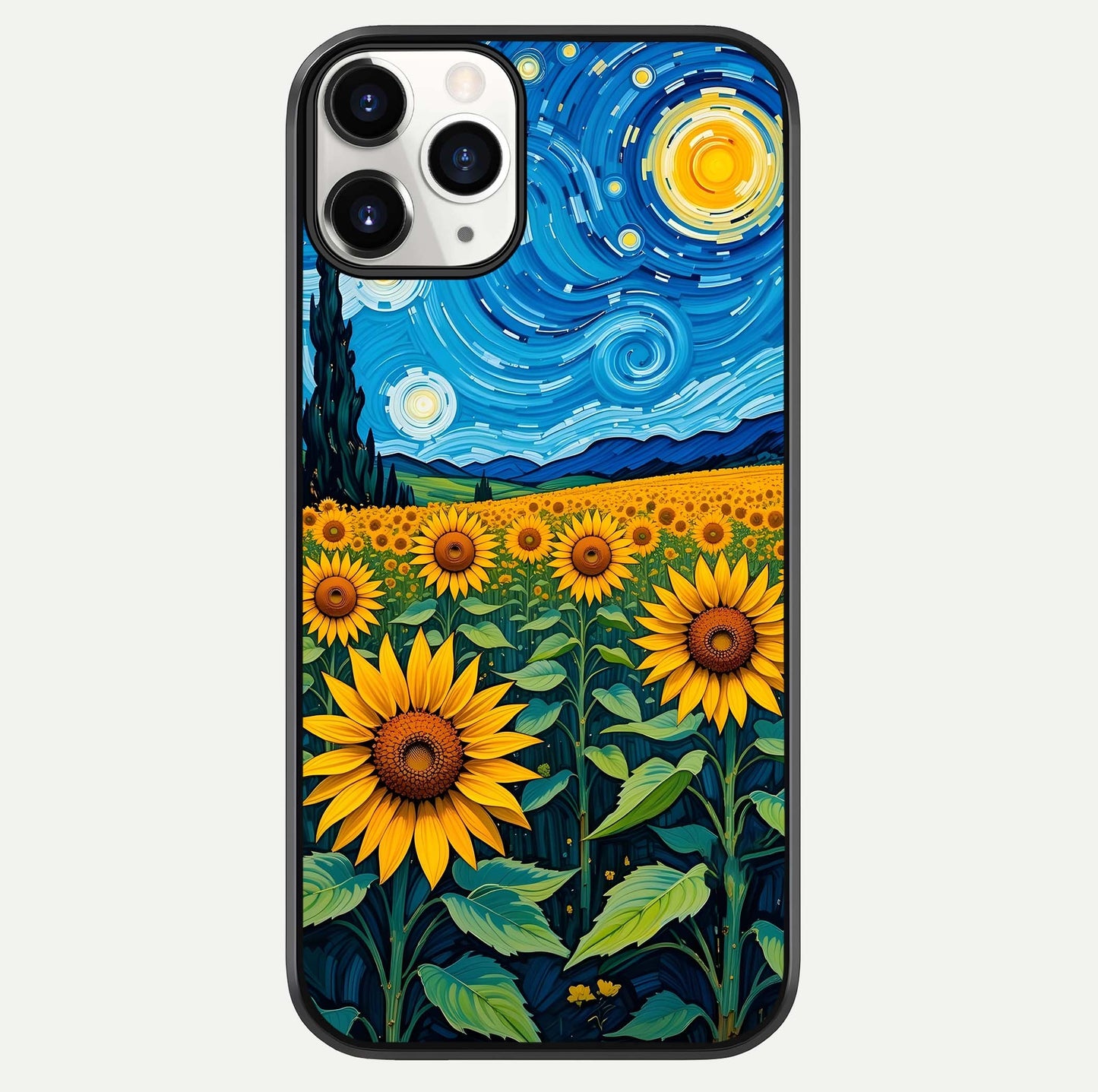 Starry Sunflower Dreams Glass Case For iPhone 11 Pro by Custom World